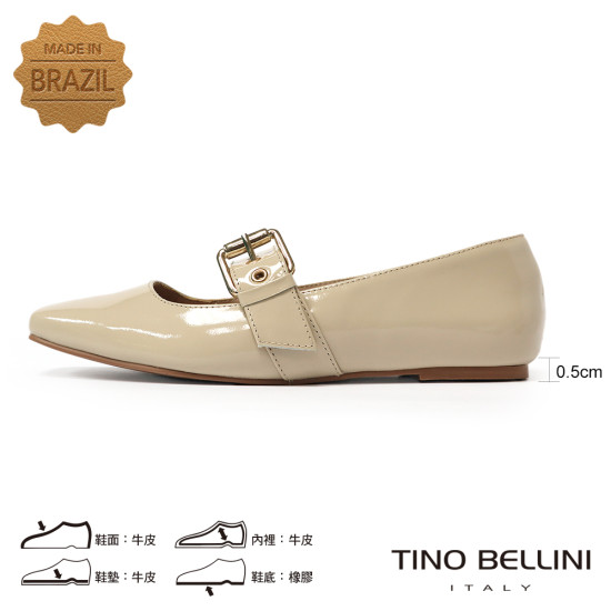 TINO BELLINI 貝里尼 巴西進口 漆皮瑪莉珍鞋FSBT019-3