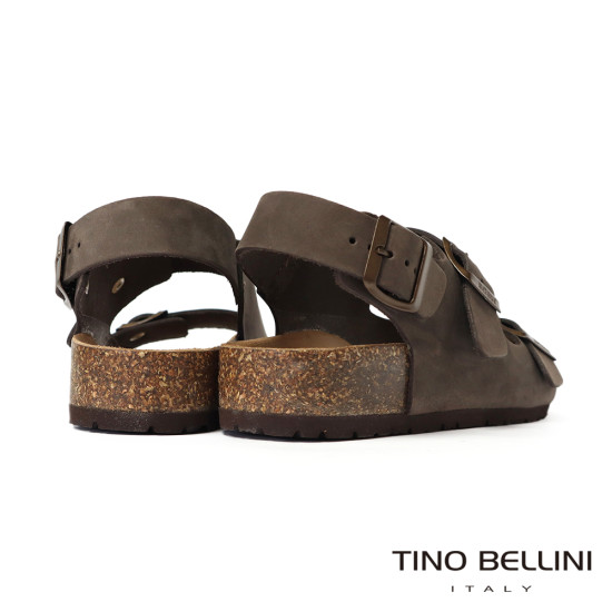 TINO BELLINI 貝里尼 歐洲進口 BIONATURA 腳床舒適鞋 真皮 軟木軟底 涼拖鞋FSJB001-6