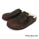 TINO BELLINI 貝里尼 歐洲進口 BIONATURA 腳床舒適鞋 保暖羊毛 經典造型 軟木軟底 拖鞋 FY0B001-6(咖色)