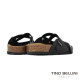 TINO BELLINI 貝里尼 歐洲進口 BIONATURA 腳床舒適鞋 交叉造型 軟木軟底 拖鞋 FZ0B005-1(黑色)