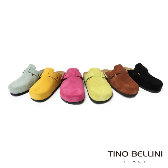 TINO BELLINI 貝里尼 歐洲進口 BIONATURA 腳床舒適鞋 經典造型 繽紛系列 軟木軟底 拖鞋 FZ0B006-9(駝色)