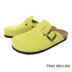 TINO BELLINI 貝里尼 歐洲進口 BIONATURA 腳床舒適鞋 經典造型 繽紛系列 軟木軟底 拖鞋 FZ0B006-5(綠色)