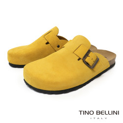 TINO BELLINI 貝里尼 歐洲進口 BIONATURA 腳床舒適鞋 經典造型 繽紛系列 軟木軟底 拖鞋 FZ0B006-G(黃色)