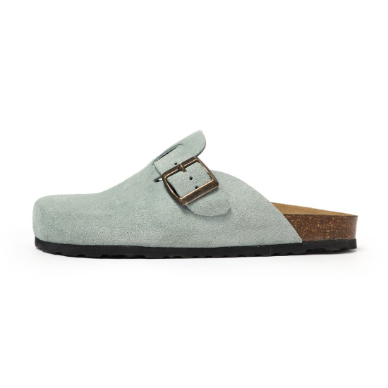 TINO BELLINI 貝里尼 歐洲進口 BIONATURA 腳床舒適鞋 經典造型 繽紛系列 軟木軟底 拖鞋 FZ0B006-L(天藍色)