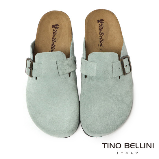 TINO BELLINI 貝里尼 歐洲進口 BIONATURA 腳床舒適鞋 經典造型 繽紛系列 軟木軟底 拖鞋 FZ0B006-L(天藍色)