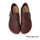 TINO BELLINI 貝里尼 歐洲進口 BIONATURA 腳床舒適鞋 飾扣造型  軟木軟底 休閒鞋 FZCB002-A(酒紅色)