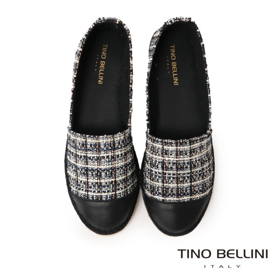 格紋草編懶人鞋FZCT008-1