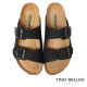 TINO BELLINI 貝里尼 歐洲進口 BIONATURA 腳床舒適鞋 男款 雙飾扣造型 軟木軟底 拖鞋HM0B002A-1