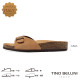 TINO BELLINI 貝里尼 歐洲進口 BIONATURA 腳床舒適鞋 男款 真皮 軟木軟底 拖鞋 HM0B003-9(駝色)
