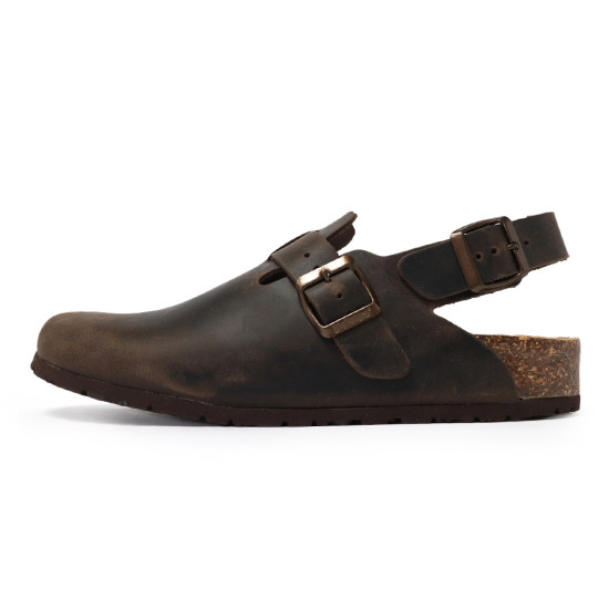 TINO BELLINI 貝里尼 歐洲進口 BIONATURA 腳床舒適鞋 男款 真皮 軟木軟底鞋 HM0B006-6(咖色)