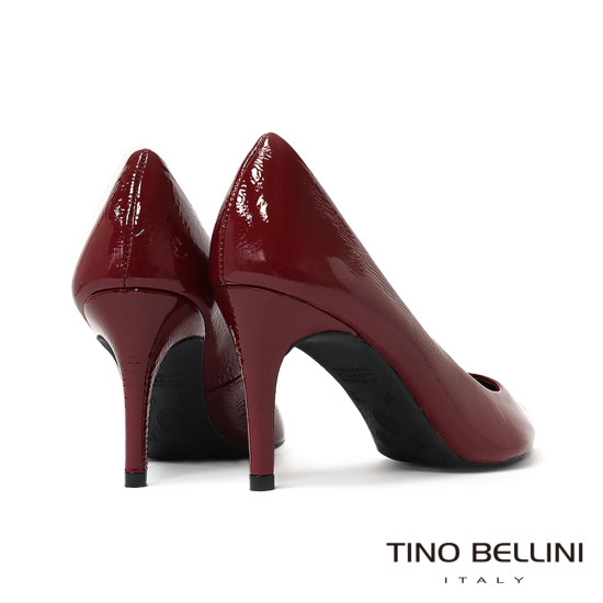 TINO BELLINI 貝里尼 巴西進口 歐美氣質經典尖頭細跟鞋FWEV020-A(酒紅色)
