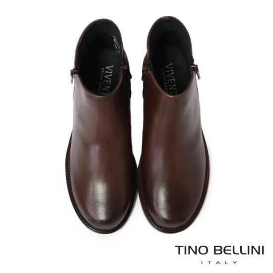 TINO BELLINI 貝里尼 歐洲進口 經典素面 平底短靴 FWMV025-6(咖色)
