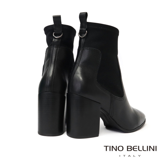TINO BELLINI 貝里尼 巴西進口 切爾西  粗跟 短靴 FWPT004-1(黑色)