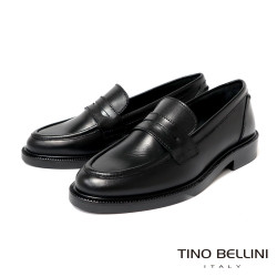 TINO BELLINI 貝里尼 義大利進口 經典復古便士樂福鞋FYLV045-1(黑色)