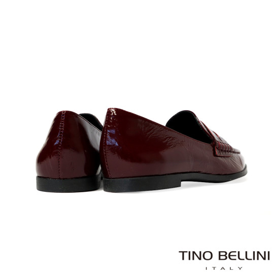 TINO BELLINI 貝里尼 巴西進口 經典造型酒紅漆皮樂福鞋FYLV046-A(酒紅色)