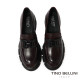 TINO BELLINI 貝里尼 阿爾巴尼亞進口 馬銜扣造型真皮厚底樂福鞋FYLV047-A(酒紅色)