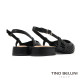 TINO BELLINI 貝里尼 巴西進口氣質鏤空雕刻透氣低跟鞋FS1T015-1(黑色)