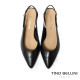 TINO BELLINI 義大利進口真皮尖頭典雅後空酒杯高跟鞋FS2T012-1(黑色)