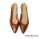 TINO BELLINI 義大利進口真皮尖頭典雅後空酒杯高跟鞋FS2T012-9(駝色)