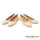 TINO BELLINI 貝里尼 義大利進口素面尖頭平底鞋FSBT012A-0(白色）