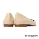 TINO BELLINI 貝里尼 義大利進口素面尖頭平底鞋FSBT012A-03(米色)