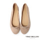 TINO BELLINI 貝里尼 義大利進口真皮優雅蝴蝶結平底芭蕾舞鞋娃娃鞋FSBV023-3(粉膚色)