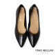 TINO BELLINI 貝里尼 義大利進口素雅真皮尖頭酒杯跟包鞋FSDT014-1(黑色)