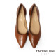 TINO BELLINI 貝里尼 義大利進口素雅真皮尖頭酒杯跟包鞋FSDT014-9(駝色)