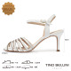 TINO BELLINI 貝里尼 巴西進口優雅繞帶魚口高跟涼鞋 FSMT044-0(白色)