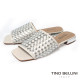  TINO BELLINI 貝里尼 巴西進口編織造型涼拖鞋FSRV003-D(銀色)