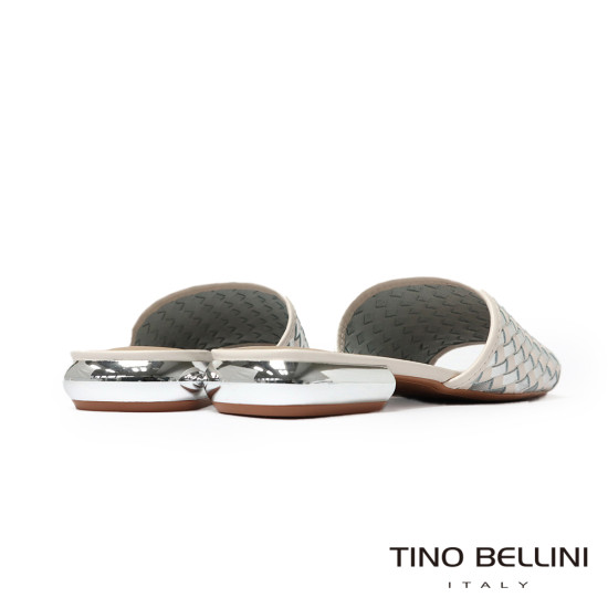  TINO BELLINI 貝里尼 巴西進口編織造型涼拖鞋FSRV003-D(銀色)