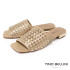  TINO BELLINI 貝里尼 巴西進口編織造型涼拖鞋FSRV003-F(金色)