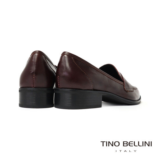 TINO BELLINI 貝里尼 義大利進口 尖頭樂福鞋FWCT026H-A(酒紅色)