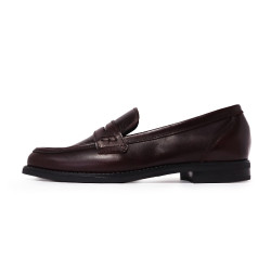 TINO BELLINI 貝里尼 義大利進口經典簡約橫飾牛皮樂福鞋FYLV030E-A(酒紅)