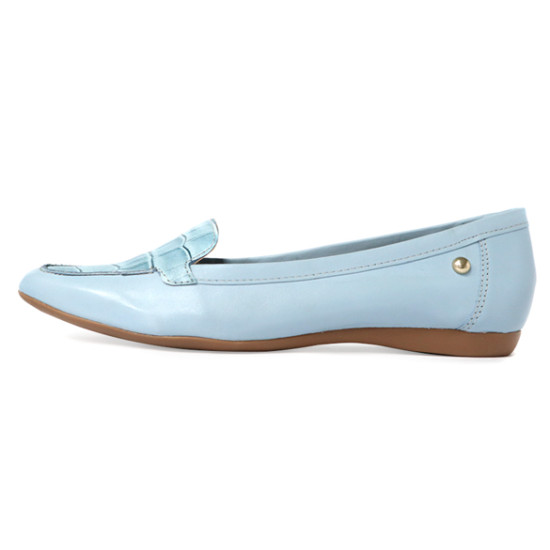 鱷魚紋拼接微尖楦平底鞋FSBT0006-4