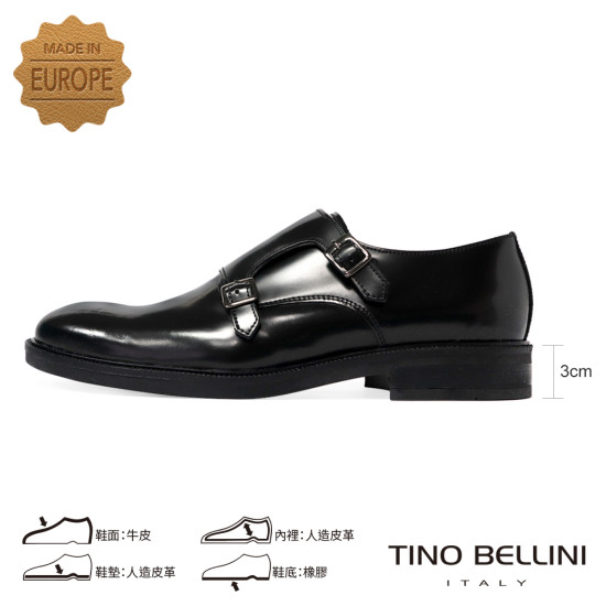 雙扣環孟克鞋/紳士鞋HM2O030-1