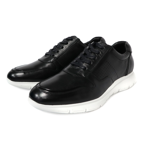 真皮綁帶男士休閒鞋HM4O020-1