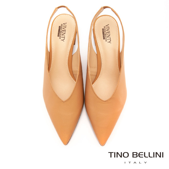 V形鞋口後拉帶低跟鞋FS1V0003-3