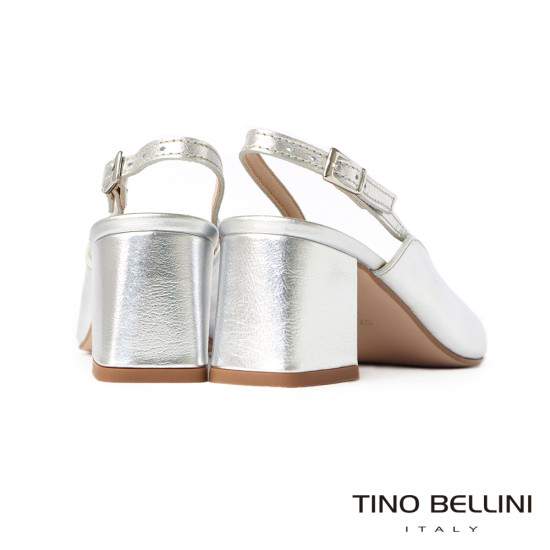 V型鞋口後釦帶尖頭粗跟鞋FS2T0004-D