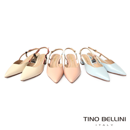 尖頭後釦帶粗跟鞋FS2T0005-3