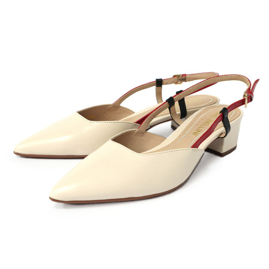 尖頭後釦帶粗跟鞋FS2T0005-3