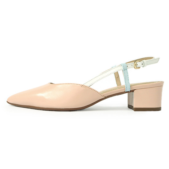 尖頭後釦帶粗跟鞋FS2T0005-7