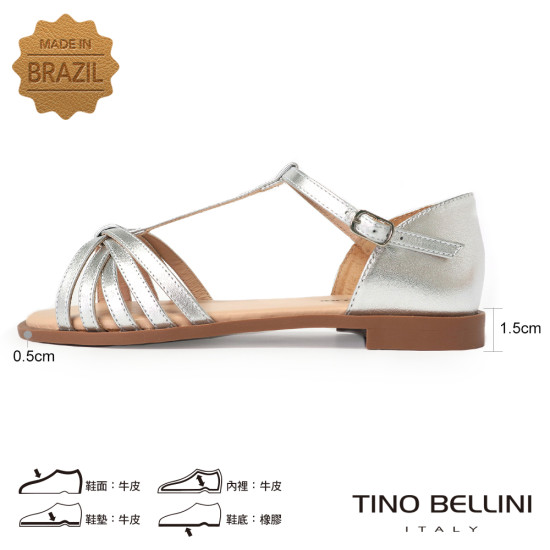 T字細帶平底涼鞋FS7T003-D