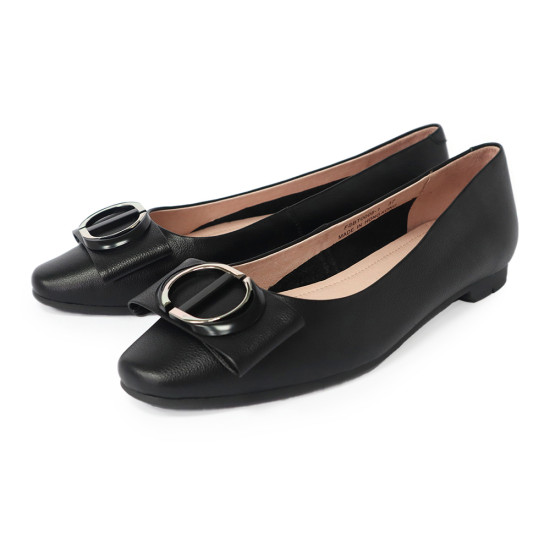 TINO BELLINI 貝里尼 香港進口 圓環飾蝴蝶結平底鞋FSBT0008-1