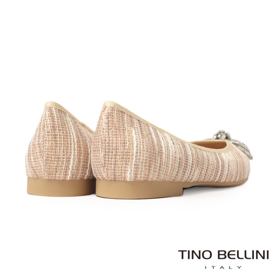 蝴蝶結鑽飾尖頭平底鞋FSBT011-3