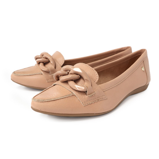 鍊飾尖楦淺口平底鞋FSBV010-3