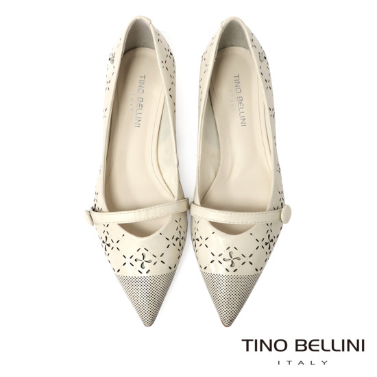 刻花尖頭低跟鞋FSCT013-0