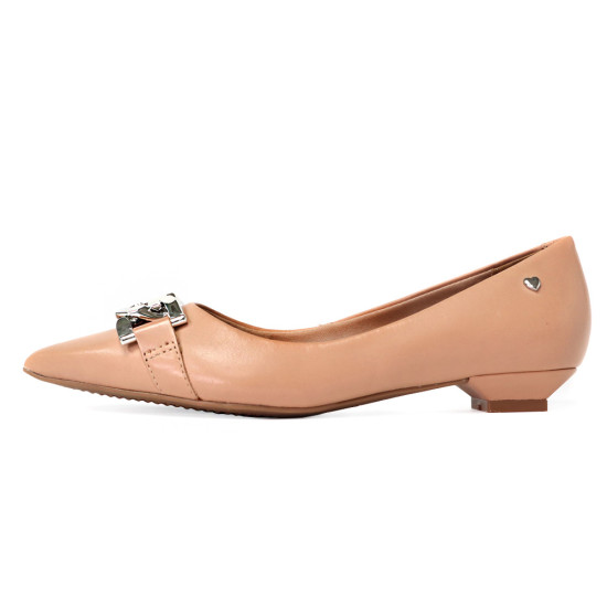 銀扣尖頭低跟鞋FSCV007-3