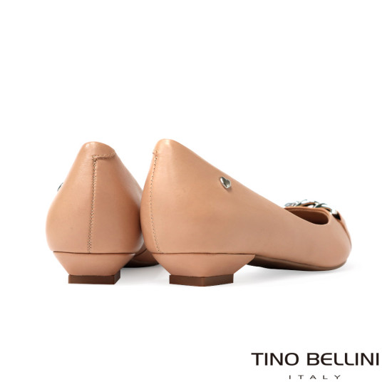 銀扣尖頭低跟鞋FSCV007-3