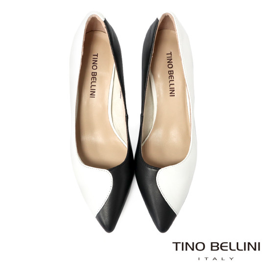 撞色羊皮尖頭跟鞋FSDT0008-0